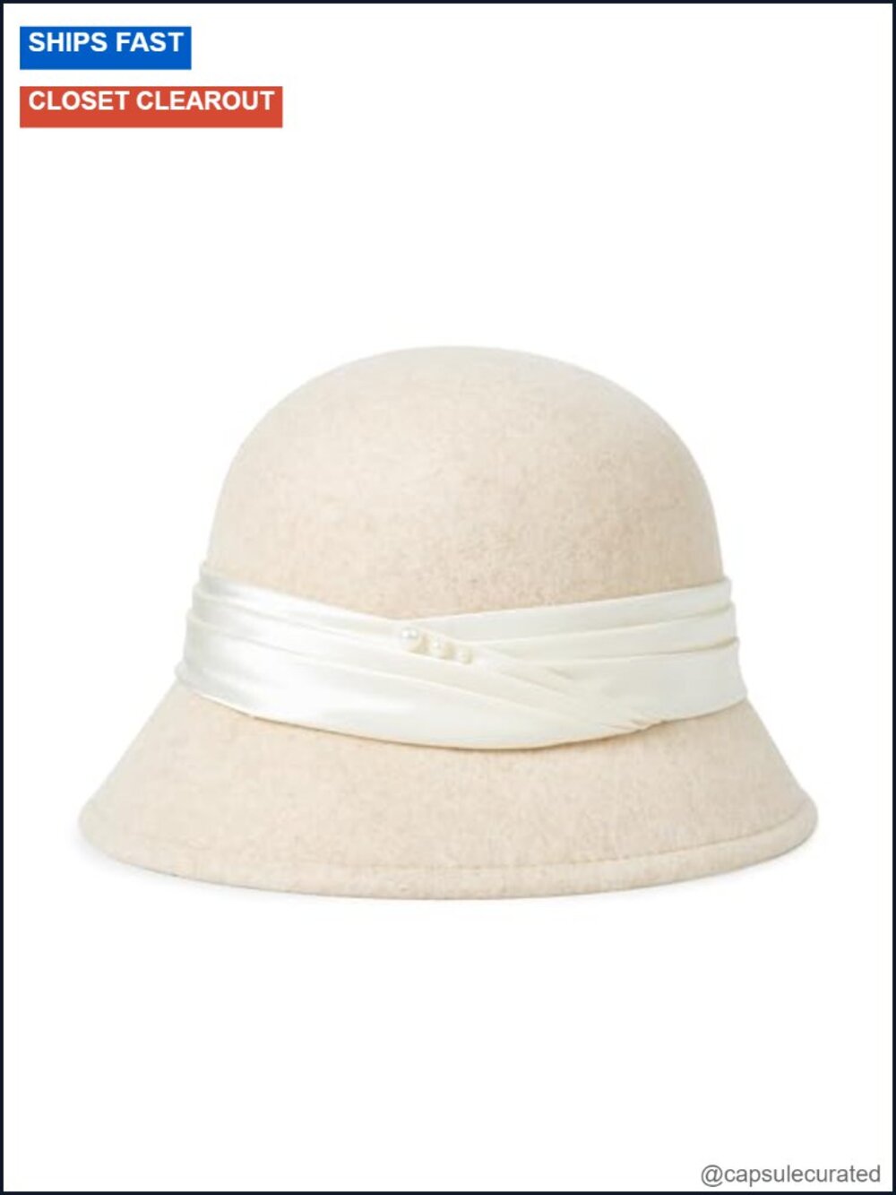 Women Wool Bucket Hat Winter Adjustable Vintage Fedora